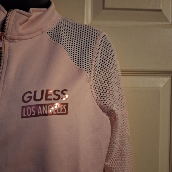 Guess girls zip up. Sweat shirt size Medium - Picture 2 of 5